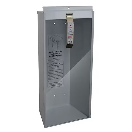 Zoro Select 3Nrh1 Fire Extinguisher Cabinet, Surface Mount, 18 7/8 In Height, 5