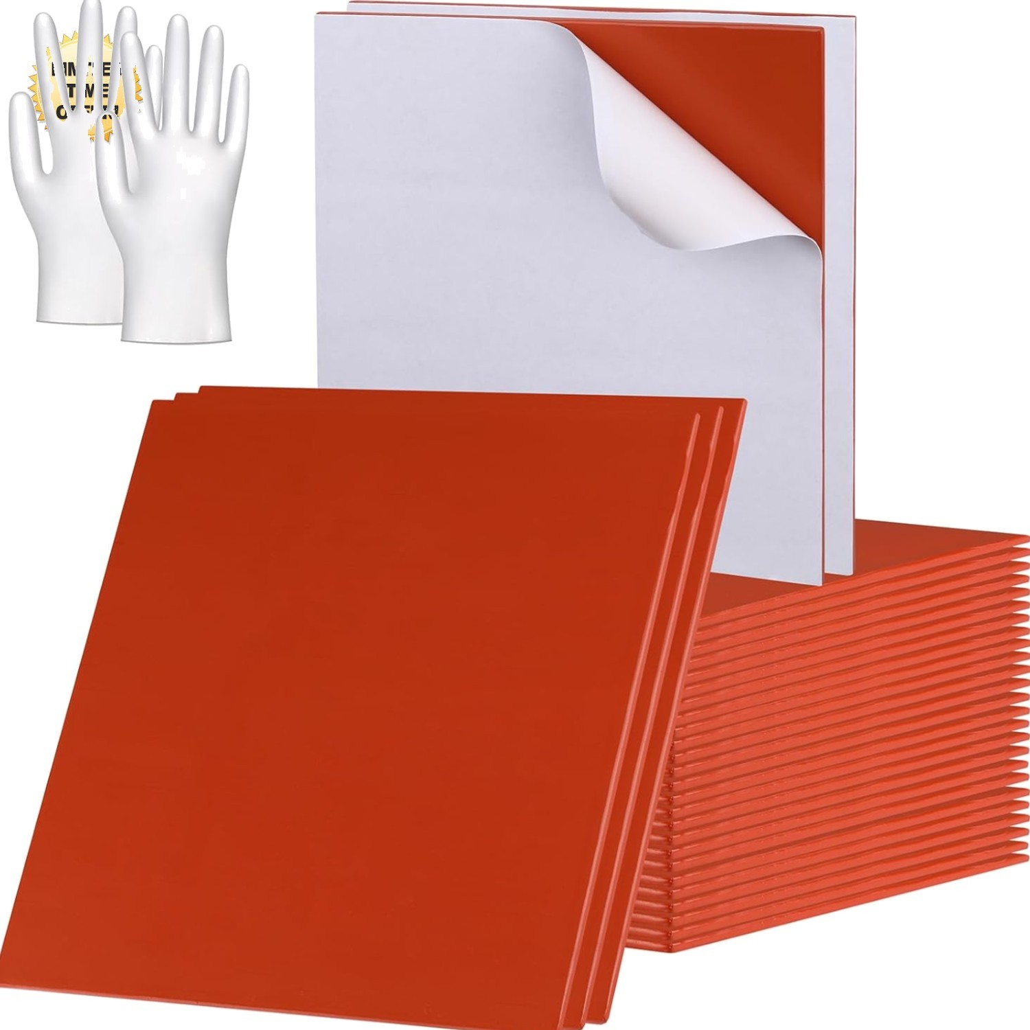 Fire Putty Electrical Sealant Pads 20 pcs 7.5 x 7.5 in Moldable Fire Barrier