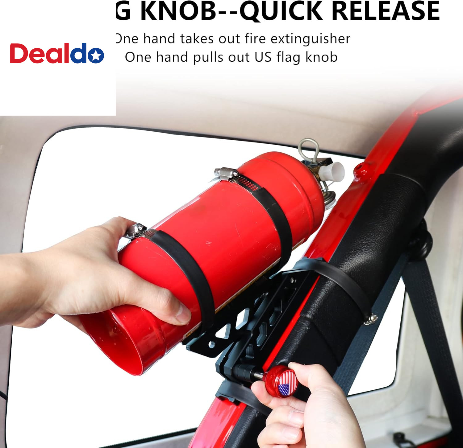 Quick Release Fire Extinguisher Mount Brackets Holder for Jeep Wrangler UTV Pola