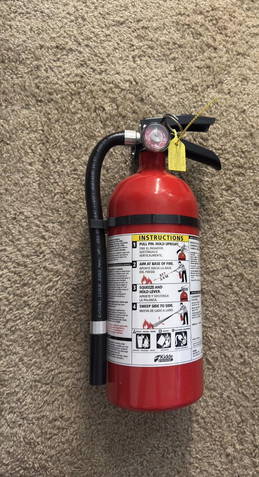 Kidde Pro 210 Fire Extinguisher PRO-4MP-1
