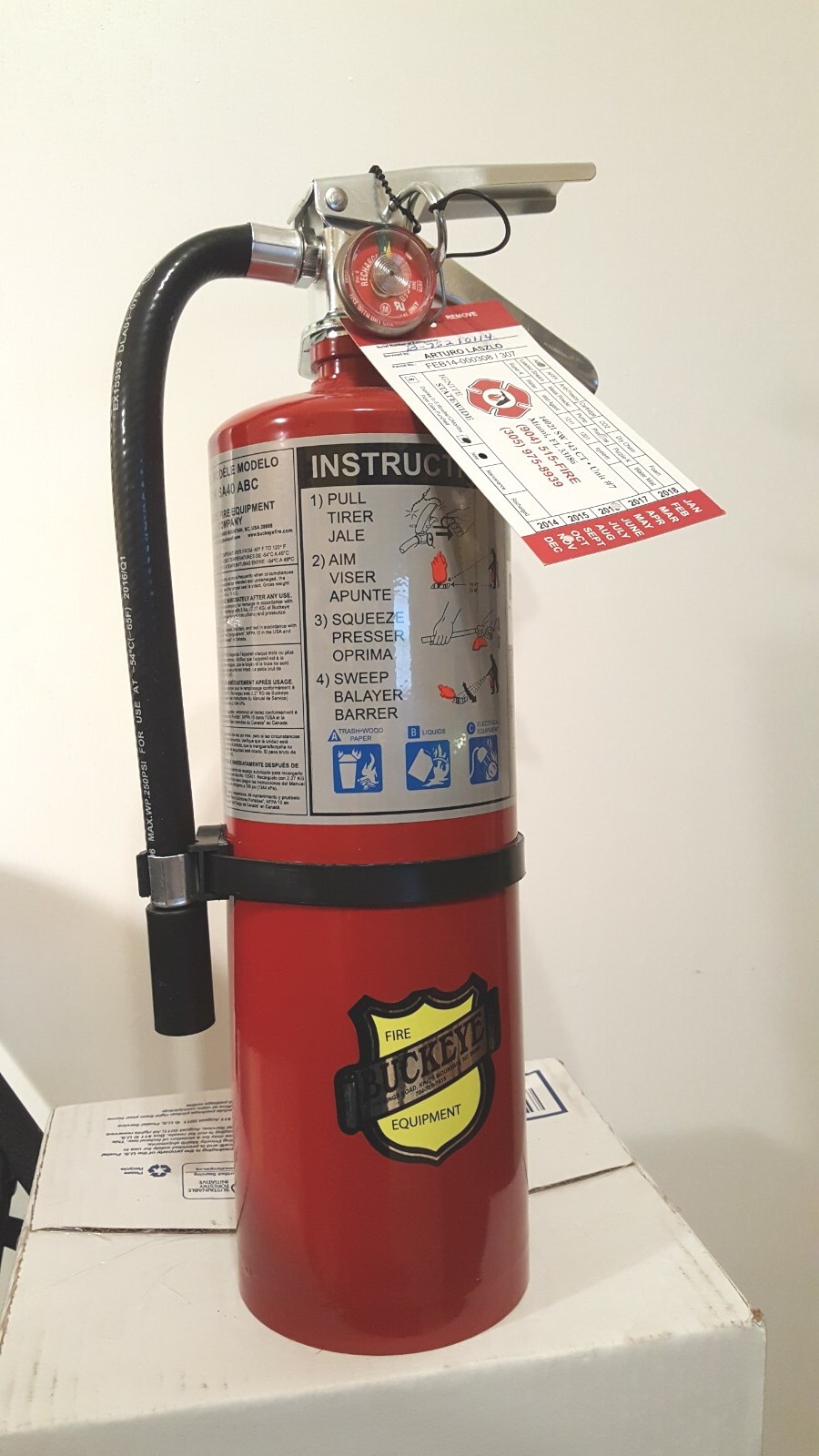Victory, 5 LB. ABC Recharable Fire Extinguisher, Tagged, NEW. 2023