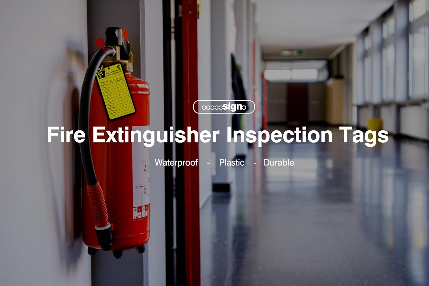 Fire Extinguisher Inspection Tags 2026-2029, 25 Pack Yearly Monthly Fire Extingu