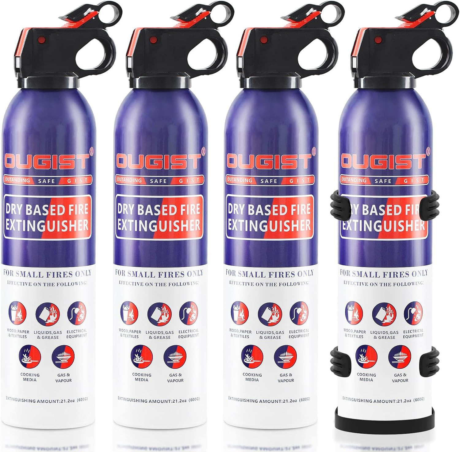 Dry Stop Fire Extinguisher Spray – 600G Quick-Acting Powder for Home, Vehicle…