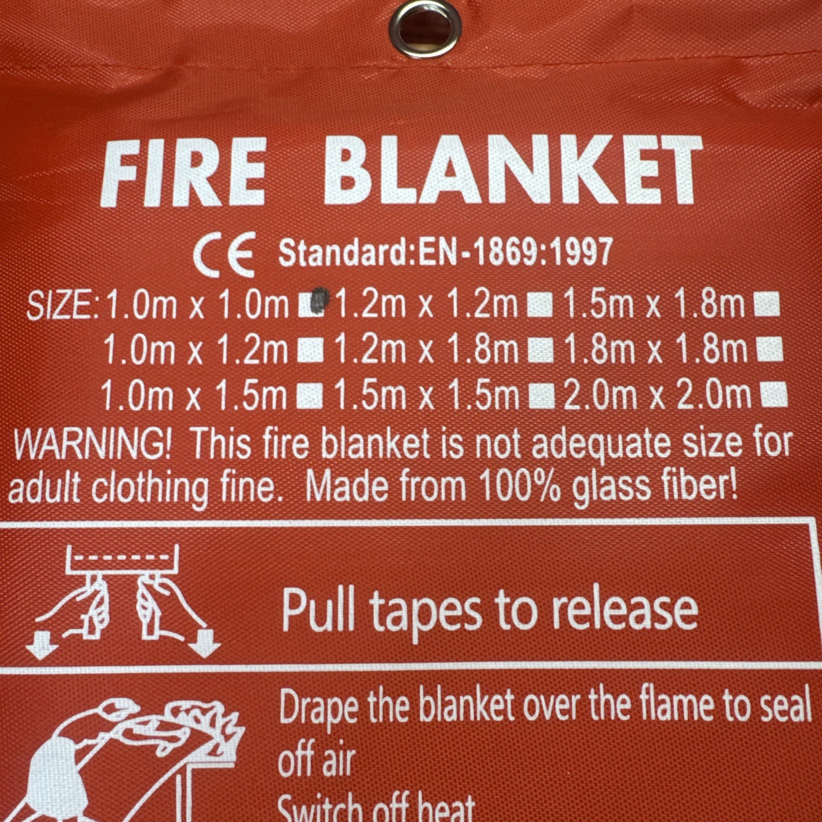 3 PACK FIRE BLANKET Fiberglass Emergency Home Retardant 39”x39” Brand New