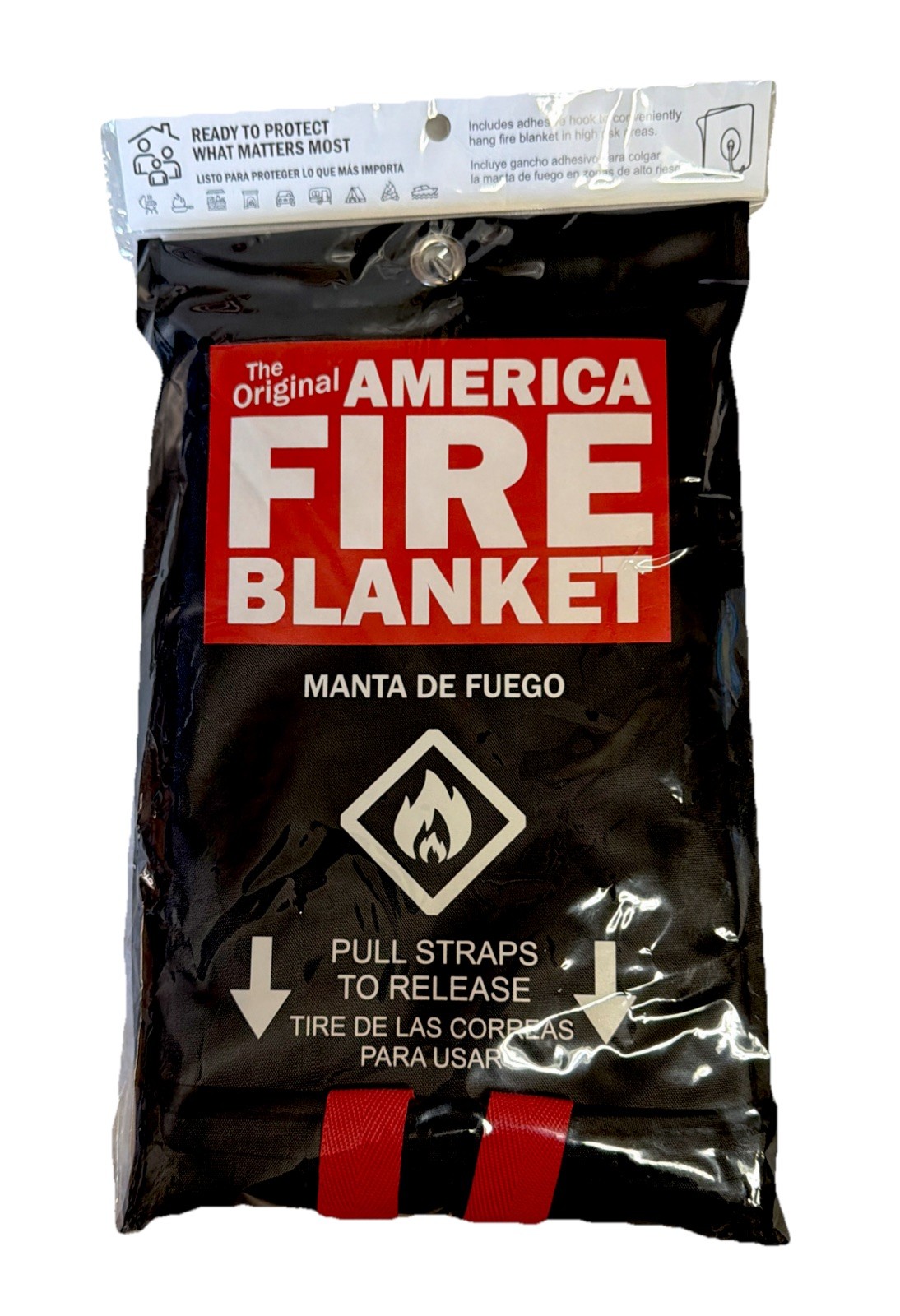 1 – Emergency Fire Blanket 40×40” Fireman Commercial Road Grade Never Expires