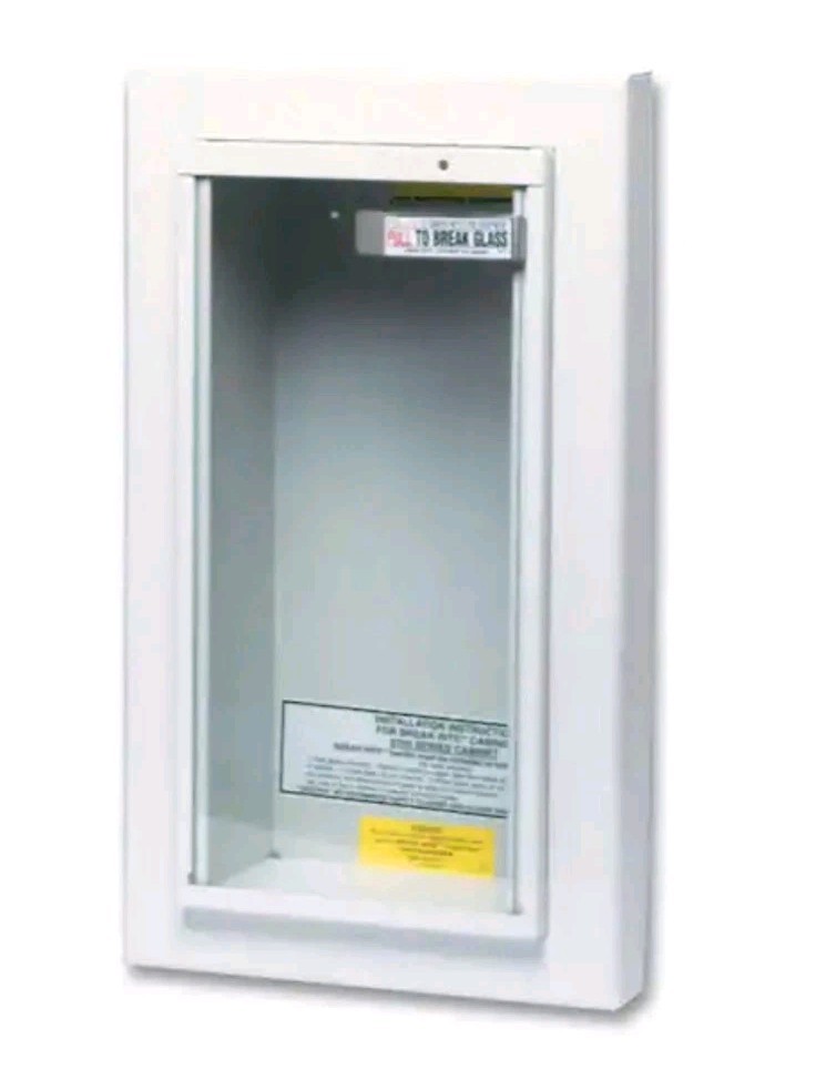468044 Potter Roemer Semi-Recessed 5-Pound Fire Extinguisher Cabinet