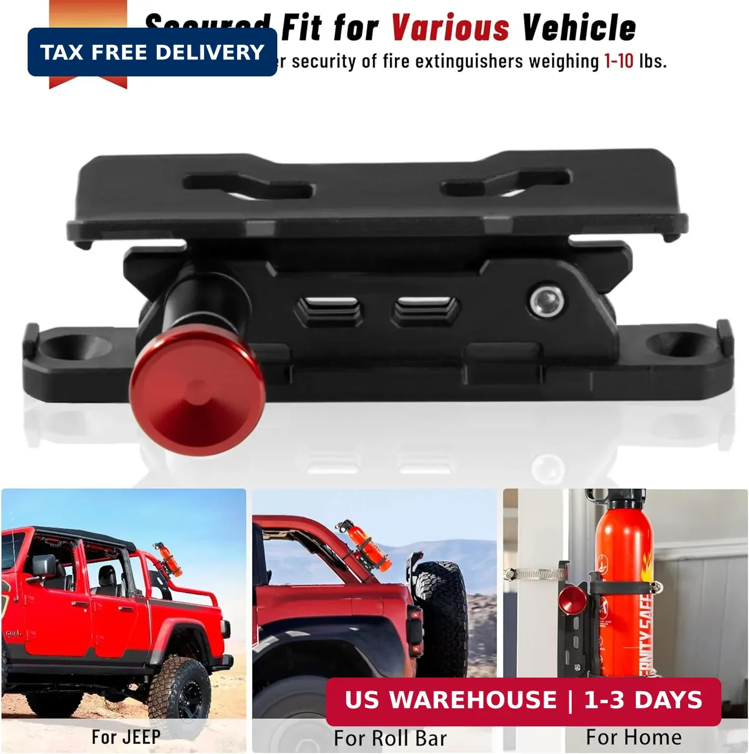 UTV Fire Extinguisher with Mount Kits- Quick Release Roll Bar Fire Extinguisher