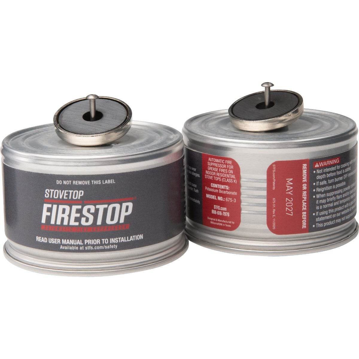 StoveTop FireStop Automatic Cooktop Rangehood Fire Suppressor 675-3D StoveTop