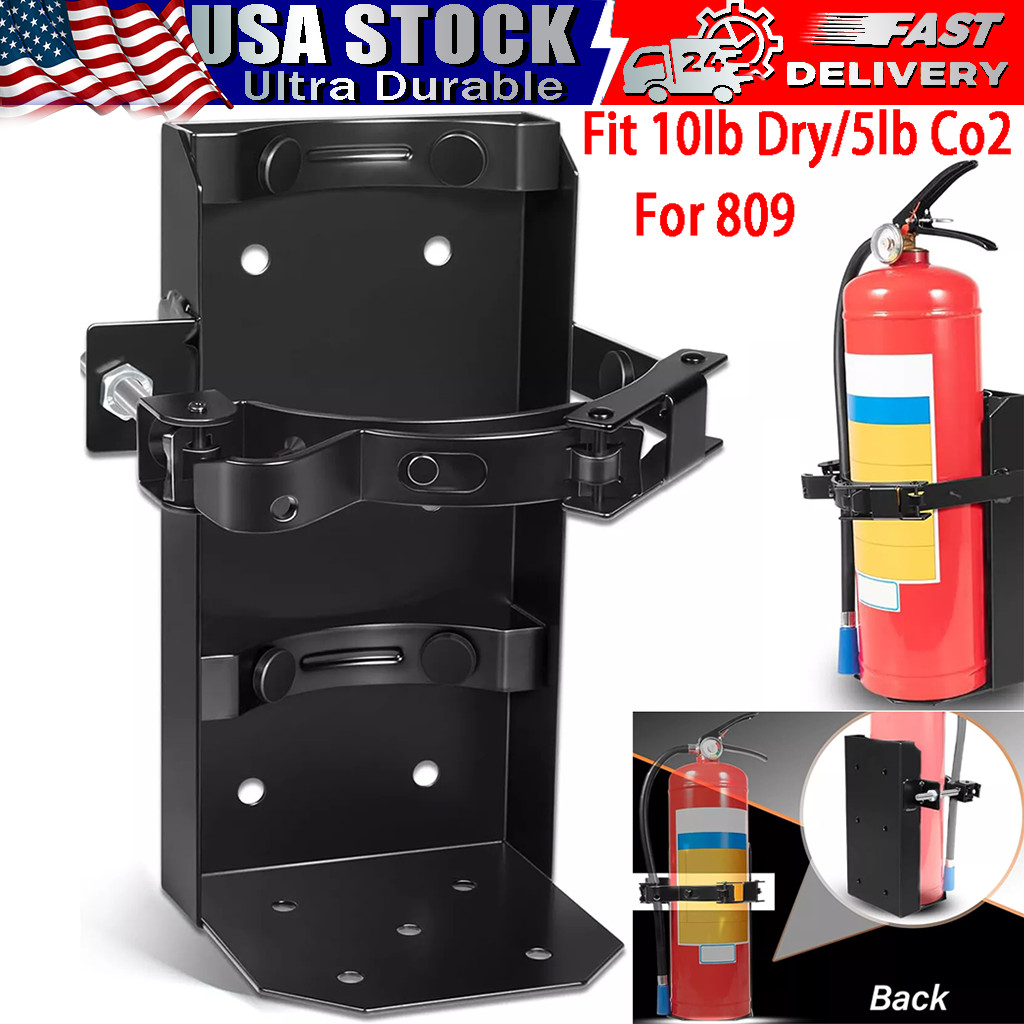 Dry Heavy Duty Fire Extinguisher Bracket 10 lb 5.25″ dia. Universal 809