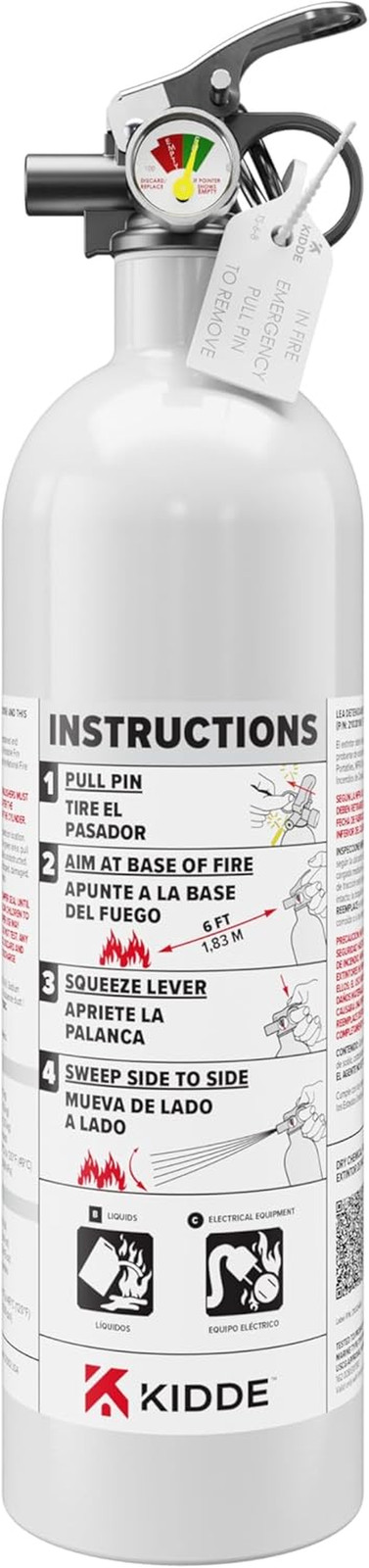 Mariner PWC Fire Extinguisher 5-B:C Coast Guard Approved 2.5 lb Dry Chemical