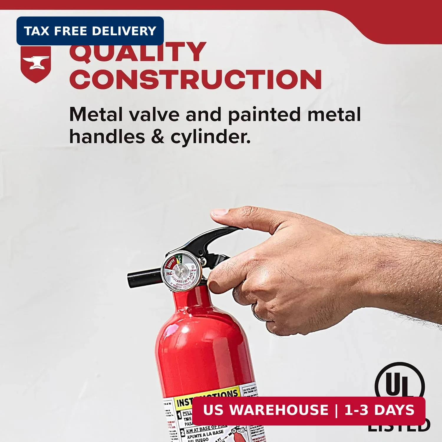 Kidde FA110G Multi Purpose Fire Extinguisher, Wall Mount, for Home/Office/Dorm/R