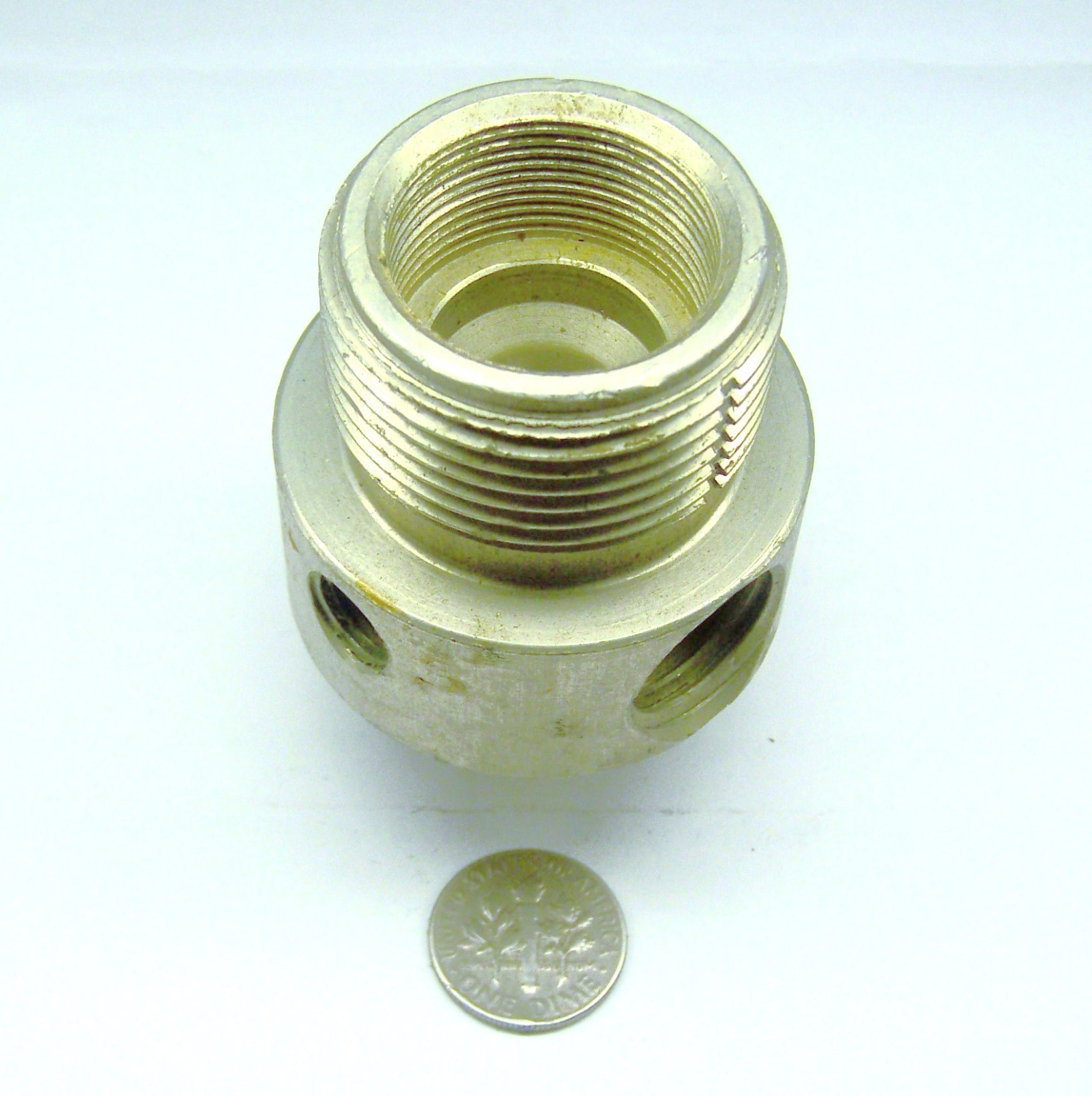 FIRE EXTINGUISHER NOS ALUMINUM VALVE BODY 2-1/2″ T 1.721″ D X .850″ W FLANGE