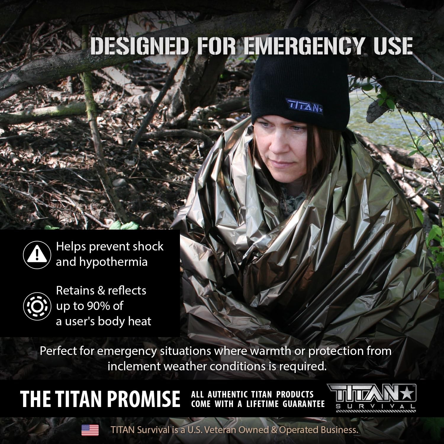Premium Mylar Survival Blankets (5 Pack) Thermal Emergency Survival Blanket f…