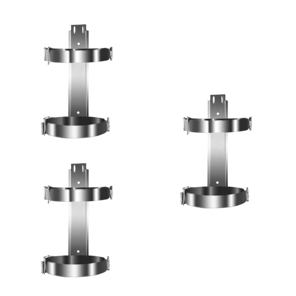 3 PCS Small Fire Extinguisher Mount Wall Hanger Brackets Holders