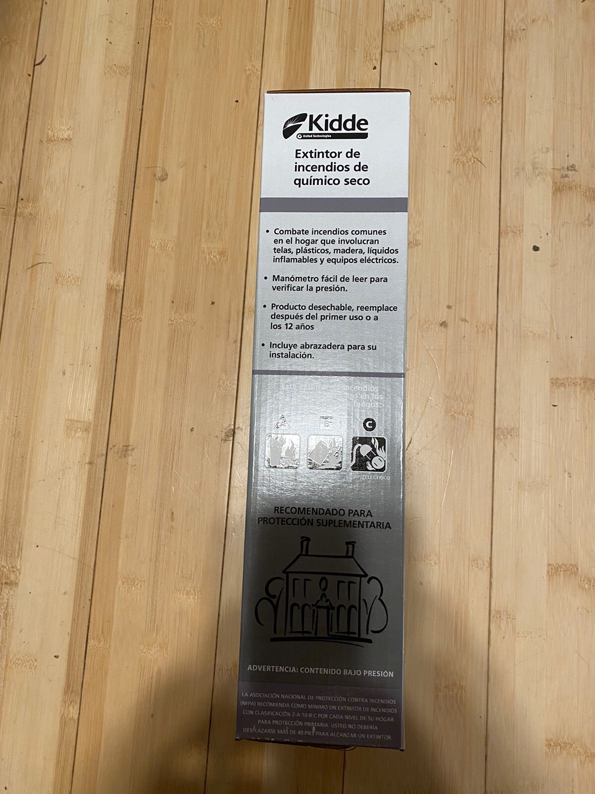 Fire Extinguisher with Easy Mount Bracket & Strap 1-A:10-B:C Dry Chemical ABC