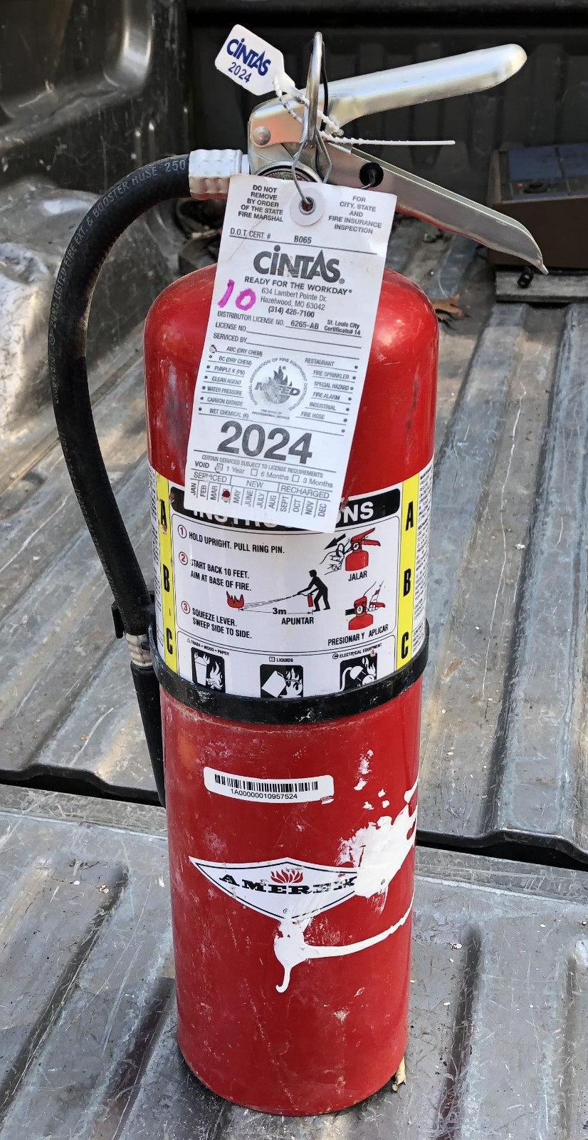Dry Chemical 10lb Fire Extinguisher Amerex B456 – #10