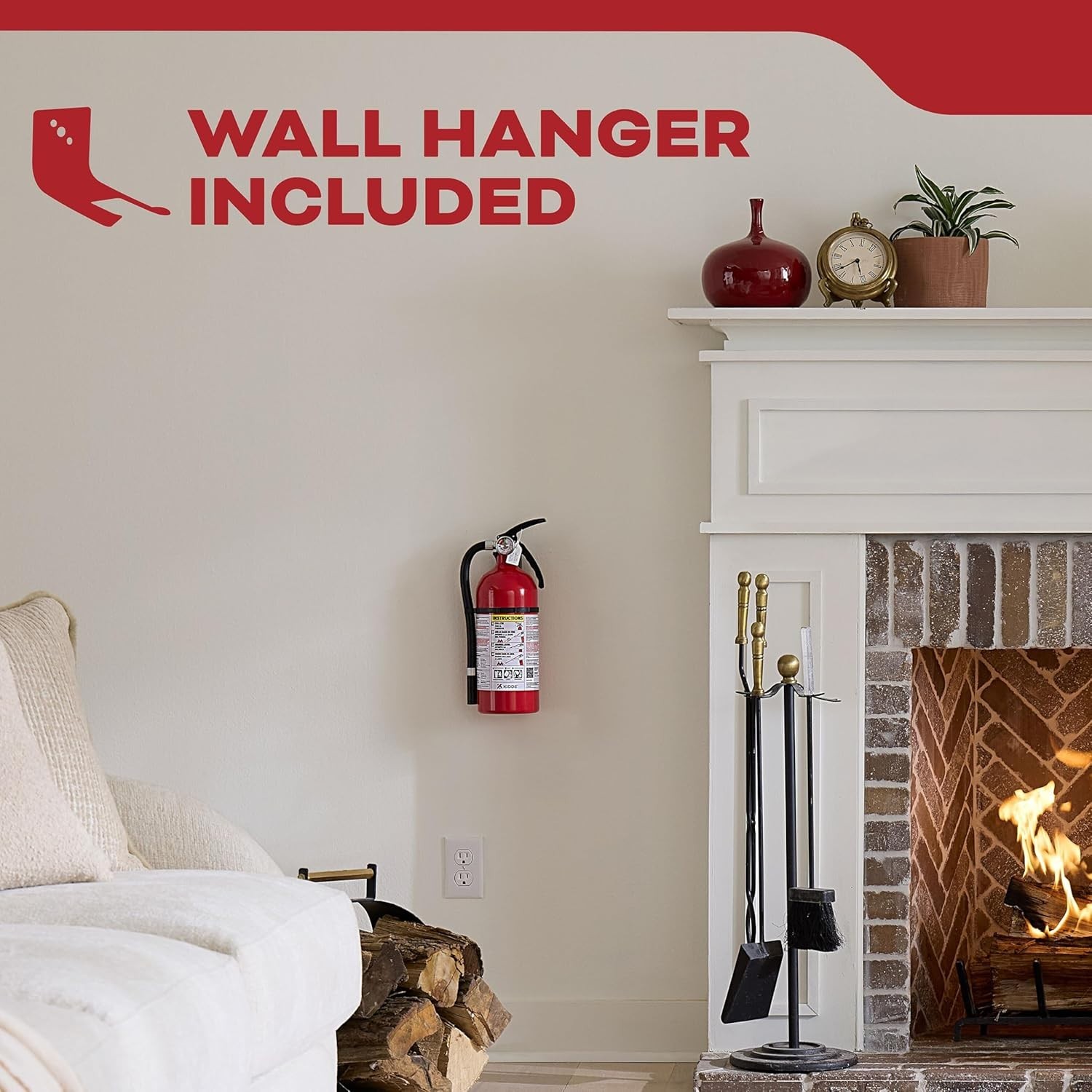 Kidde Fire Extinguisher Home Residential Use 2A10BC All-Metal Wall Hanger ABC