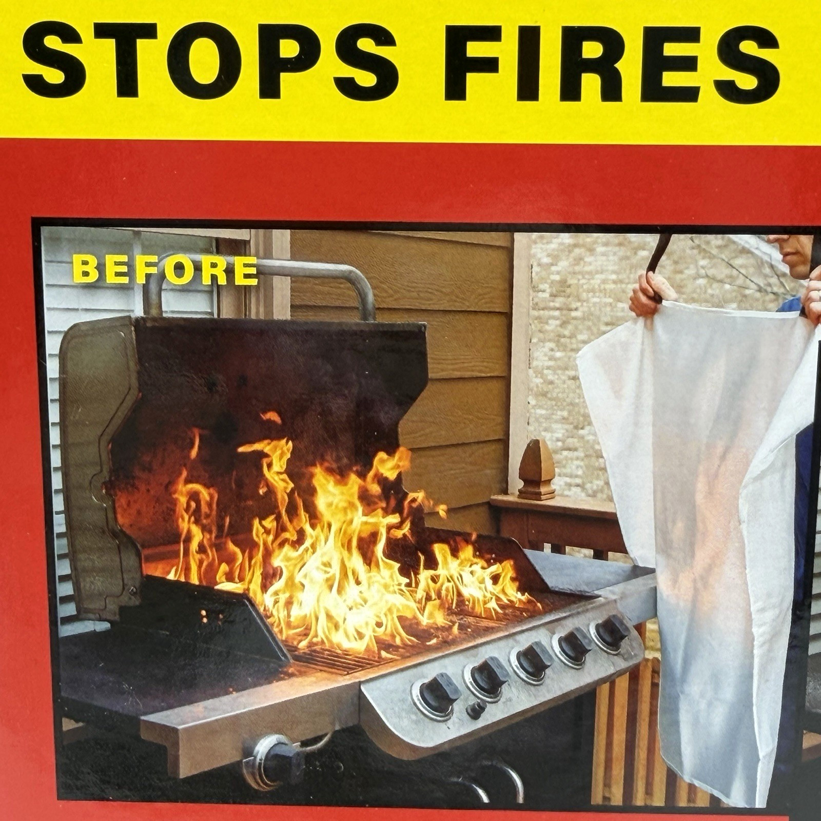 Fire Guardian Emergency Fire Blanket Woven Fiberglass 40″ x 40″ Large New