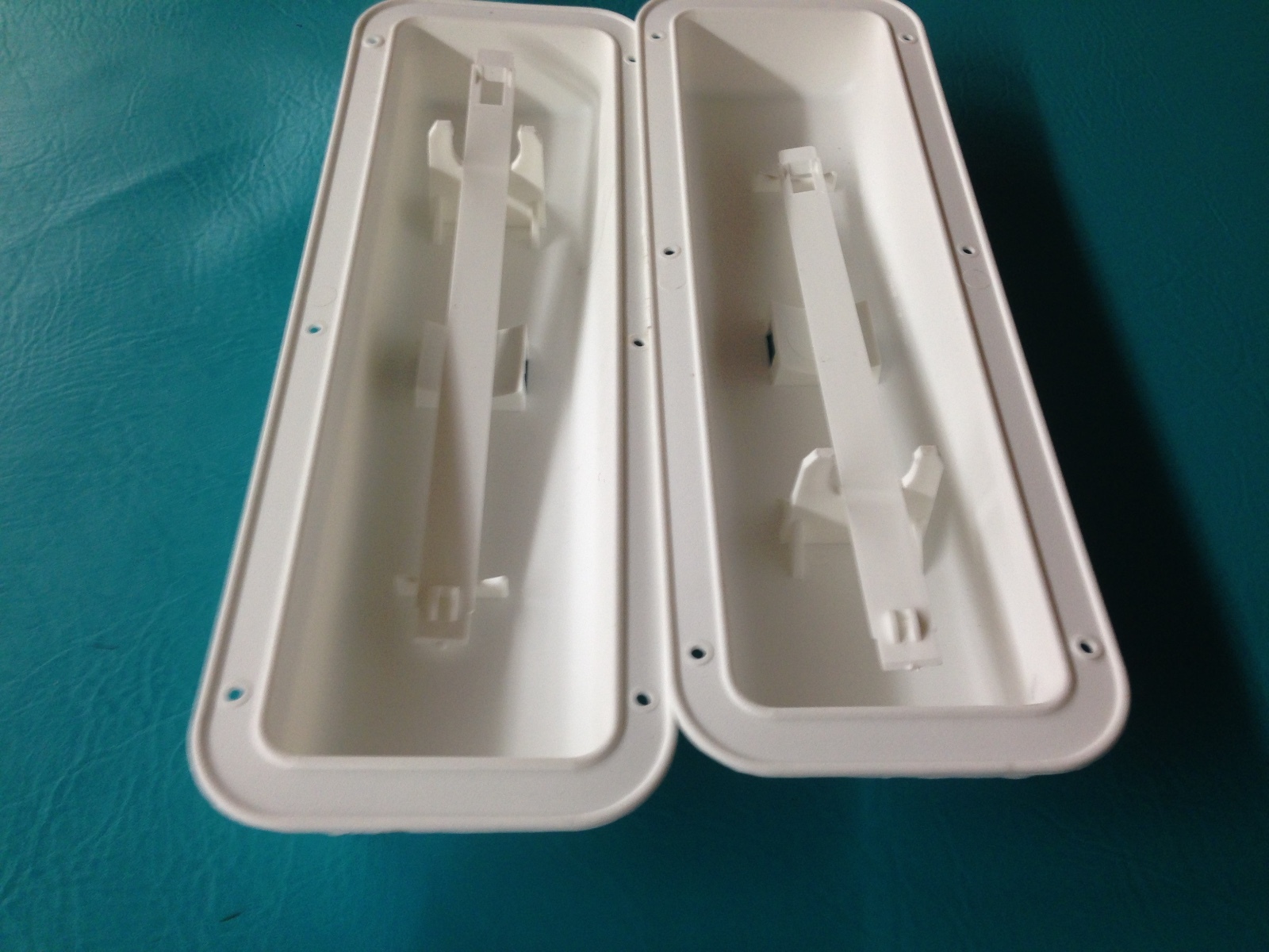 Set of 2 2lb Fire Extinguisher Wall Mount Bracket Holder Hanger Boat Rv White