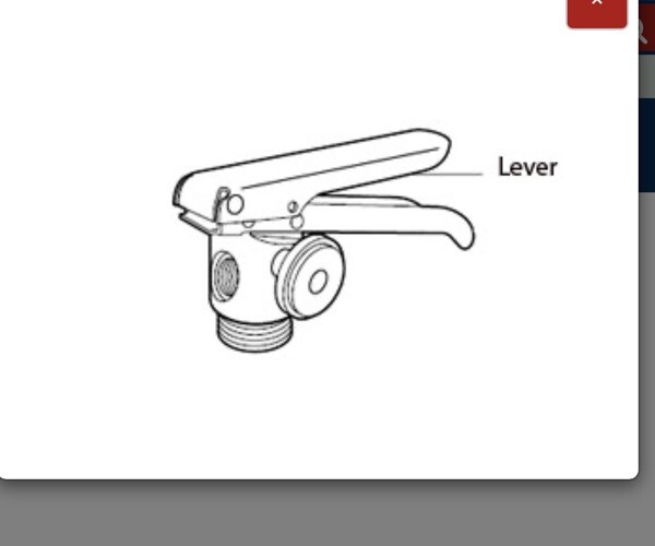 Badger 16438B Fire Extinguisher Parts – Lever Replacement