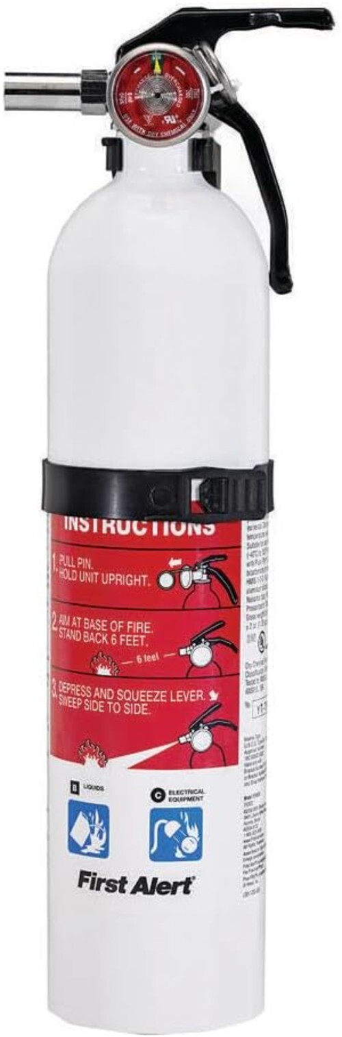 Portable Fire Extinguisher for Flammable Liquid & Electrical Fires – Rated