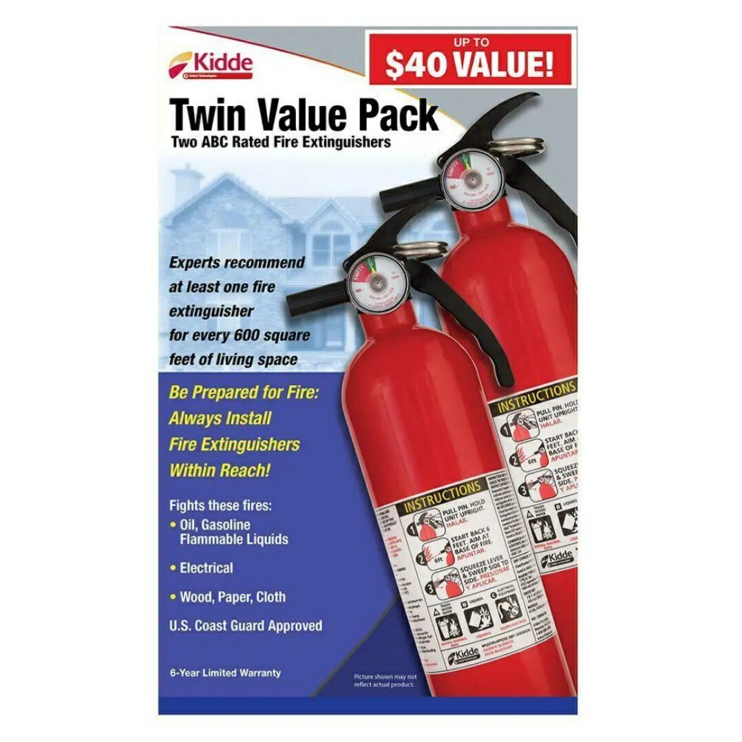1x 1-A:10-B:C Commercial FIRE EXTINGUISHER Dry Powder Thermal Agent 21027416MTL
