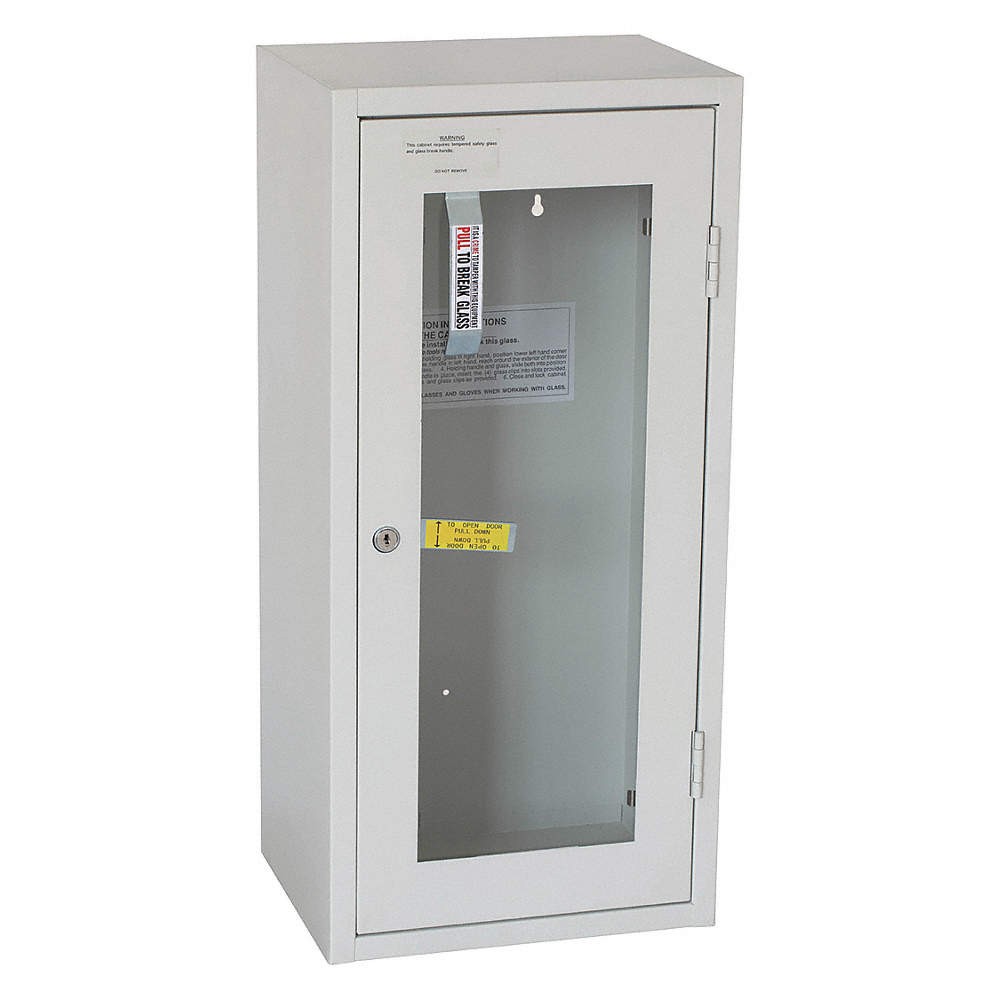 GRAINGER APPROVED 35GX50 Fire Extinguisher Cabinet,Cream,Steel 35GX50