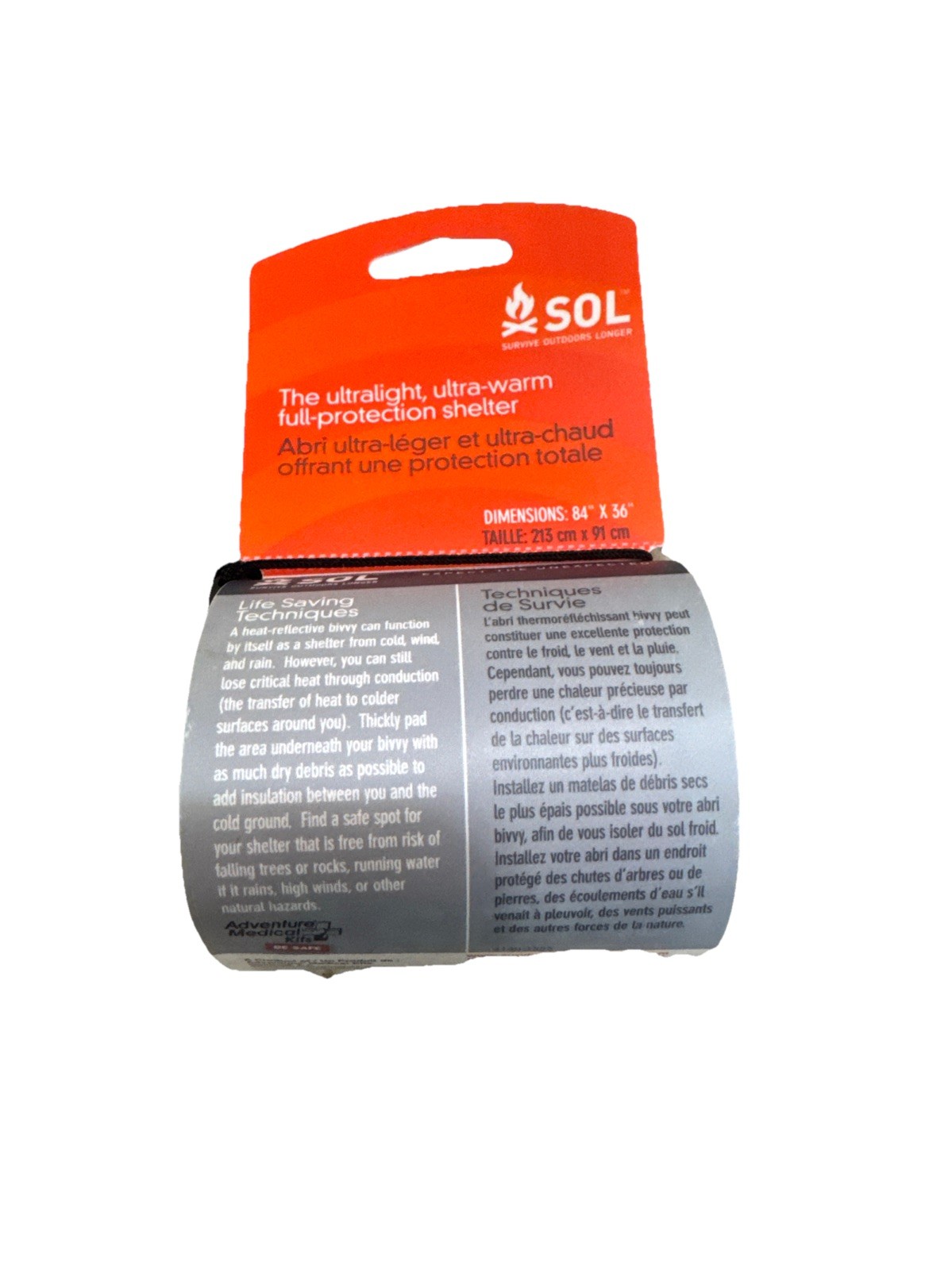S.O.L. 90 Reflective Lightweight Emergency Bivvy