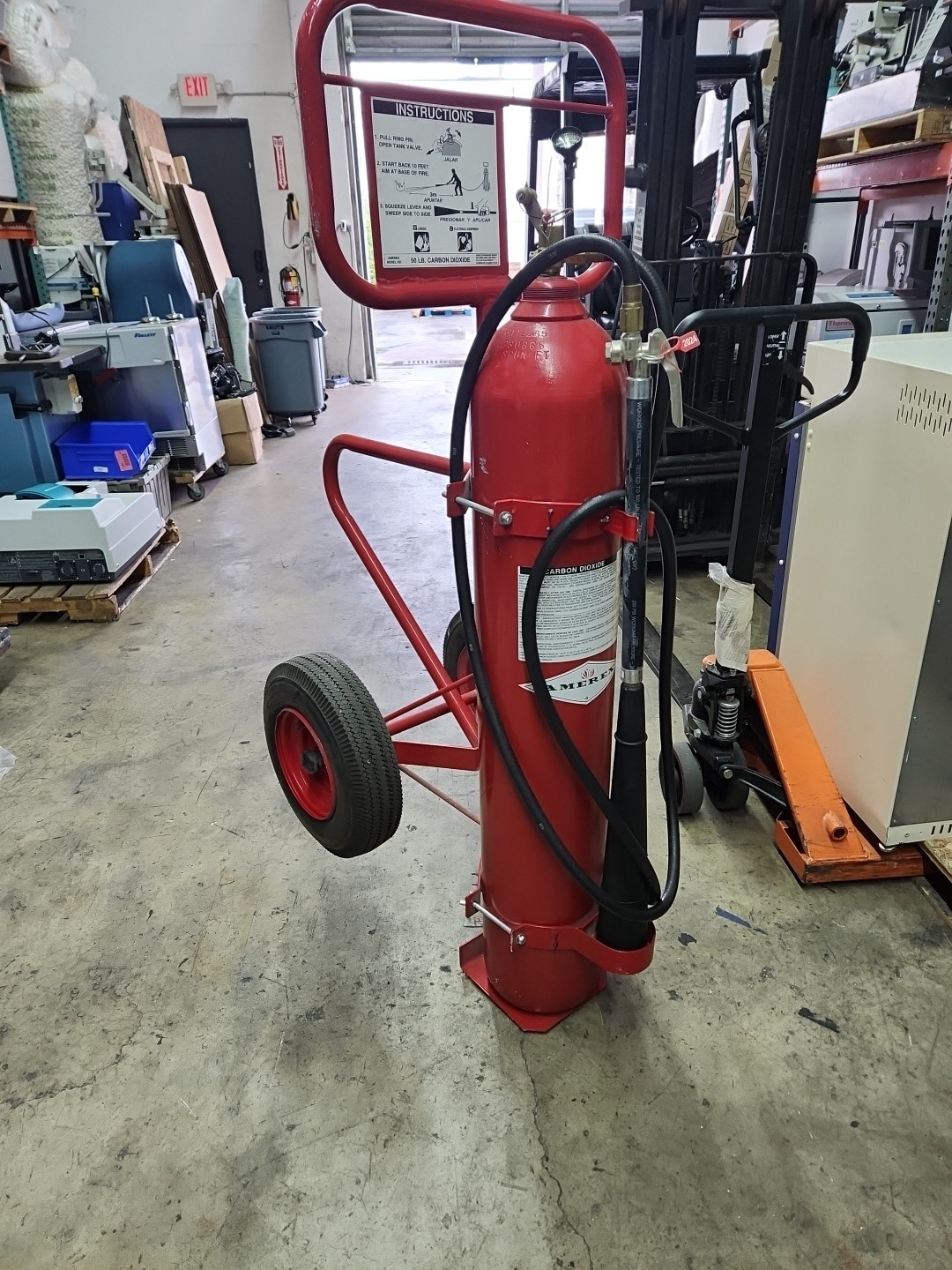 2024 AMEREX 333 50LB Carbon Dioxide Fire Extingisher