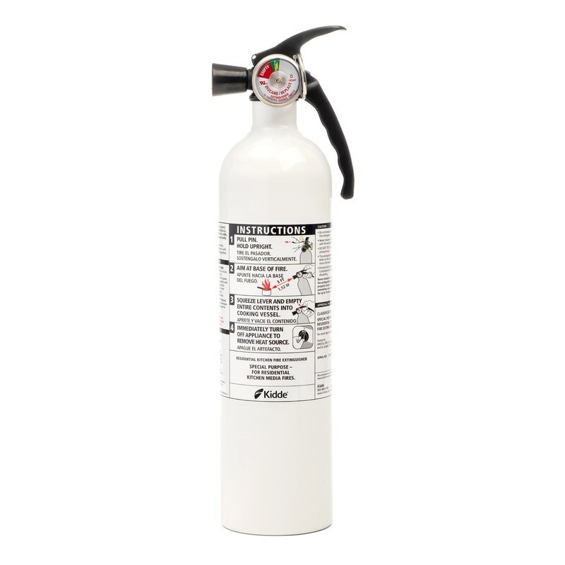 Kitchen Fire Extinguisher UL Listed Rechargeable Non Toxic 2.5 lb Safety Pin New