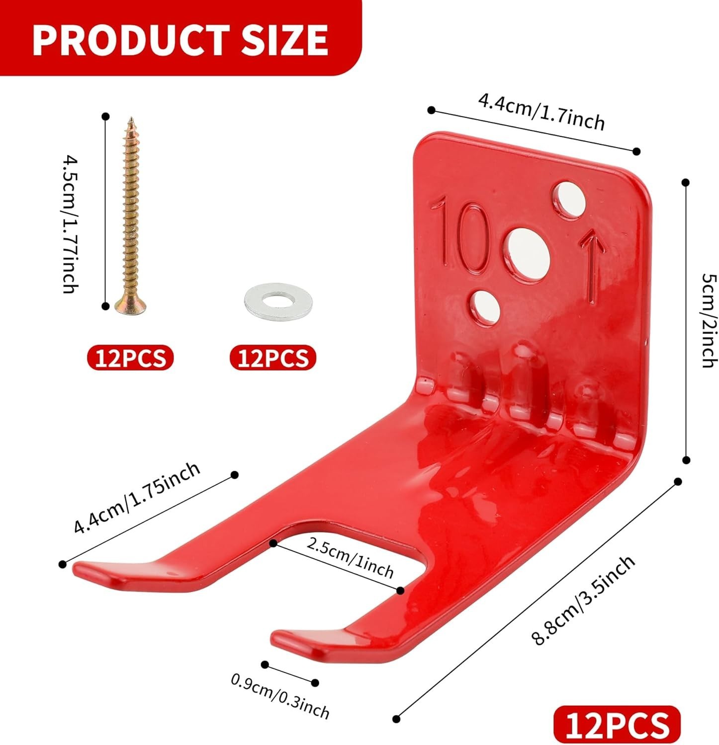 12 Pack Fire Extinguisher Bracket Universal Fire Extinguisher Wall Mounts Fir…