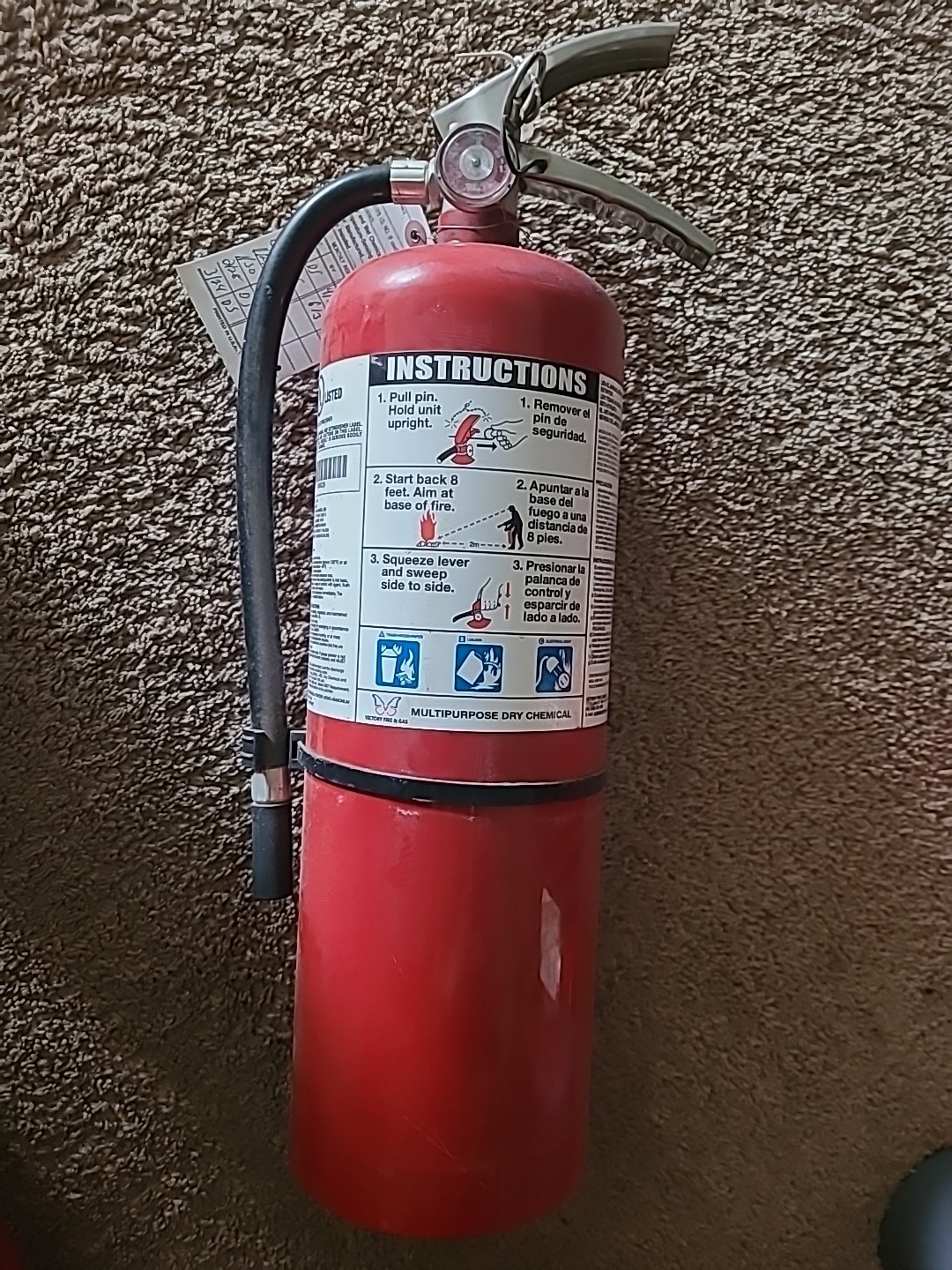 10 Lb ABC Fire Extinguisher – Professionally Refurbished/ (ready to operate)