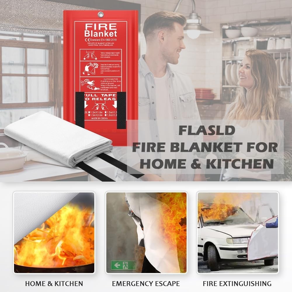 Fire Suppression Blanket for Home Cookouts and Emergencies