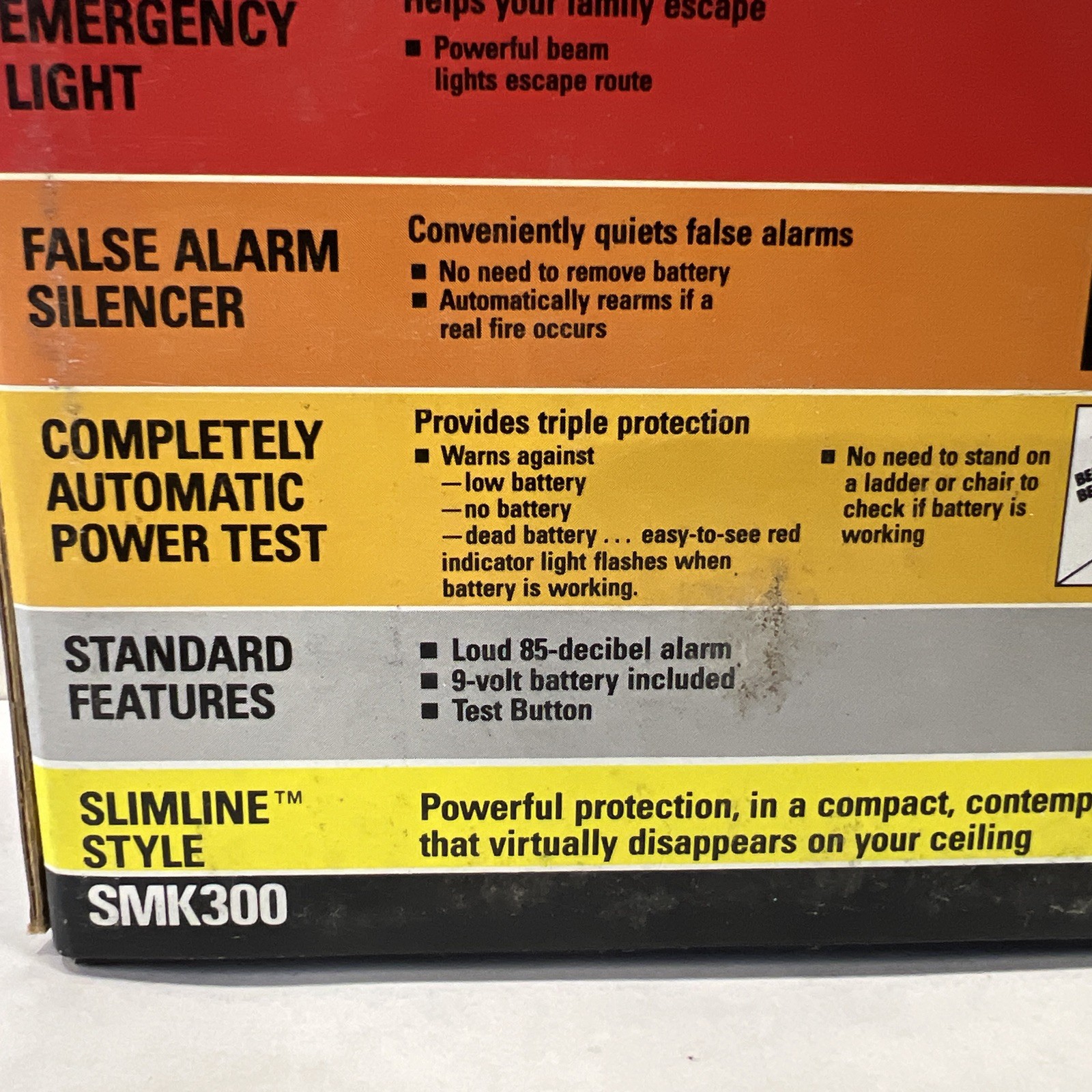 Black And Decker Flamebuster Slimline SMK300 Smoke Alarm Made In 1989 NEW SEALED