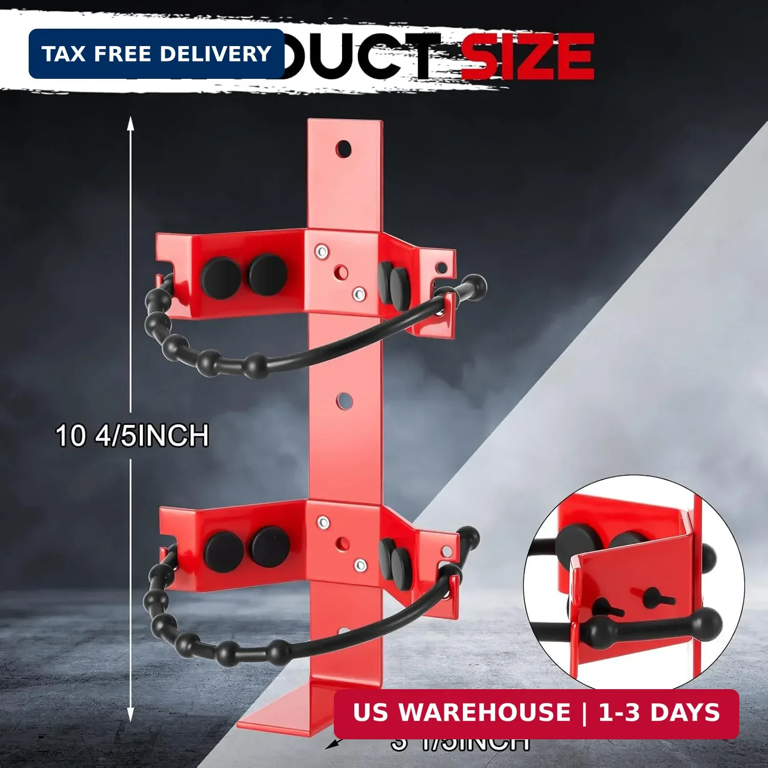 RattanView 2 Pcs Fire Extinguisher Mount Bracket Adjustable, Supports up to 2.5
