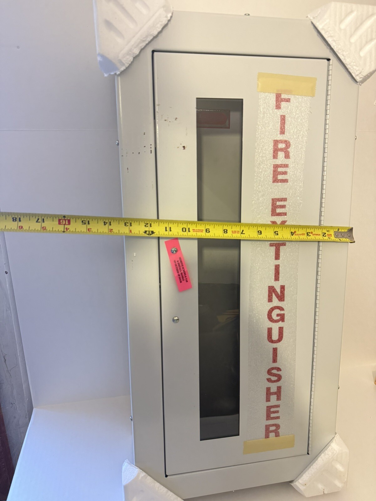 Larsen’s 2409-SM- VD Fire Extinguisher Cabinet Red Lettering (READ DESCRIPTION)