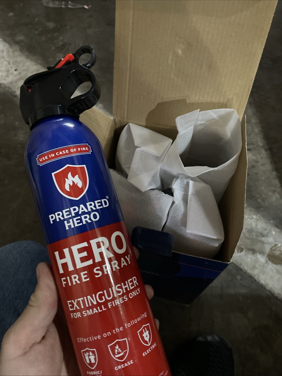 Prepared Hero Fire Spray Mini Fire Extinguisher