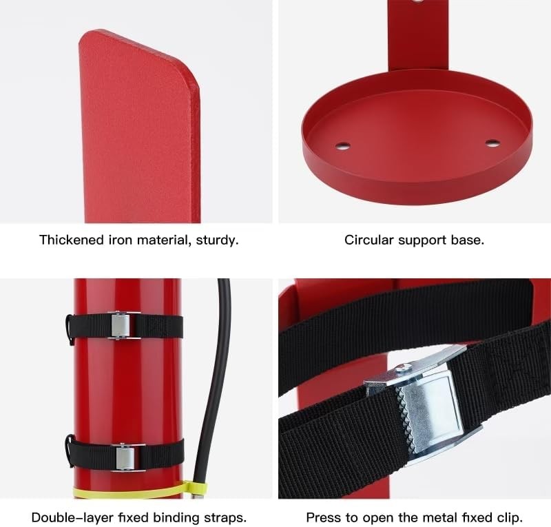 Fire Extinguisher Metal Bracket, Heavy Duty,Compatible with 5-Pound Fire Extingu