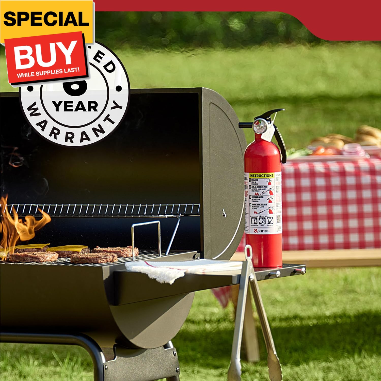 , FA110G, Multi Purpose Fire Extinguisher for Home, Office, Dorm, Residential, 1