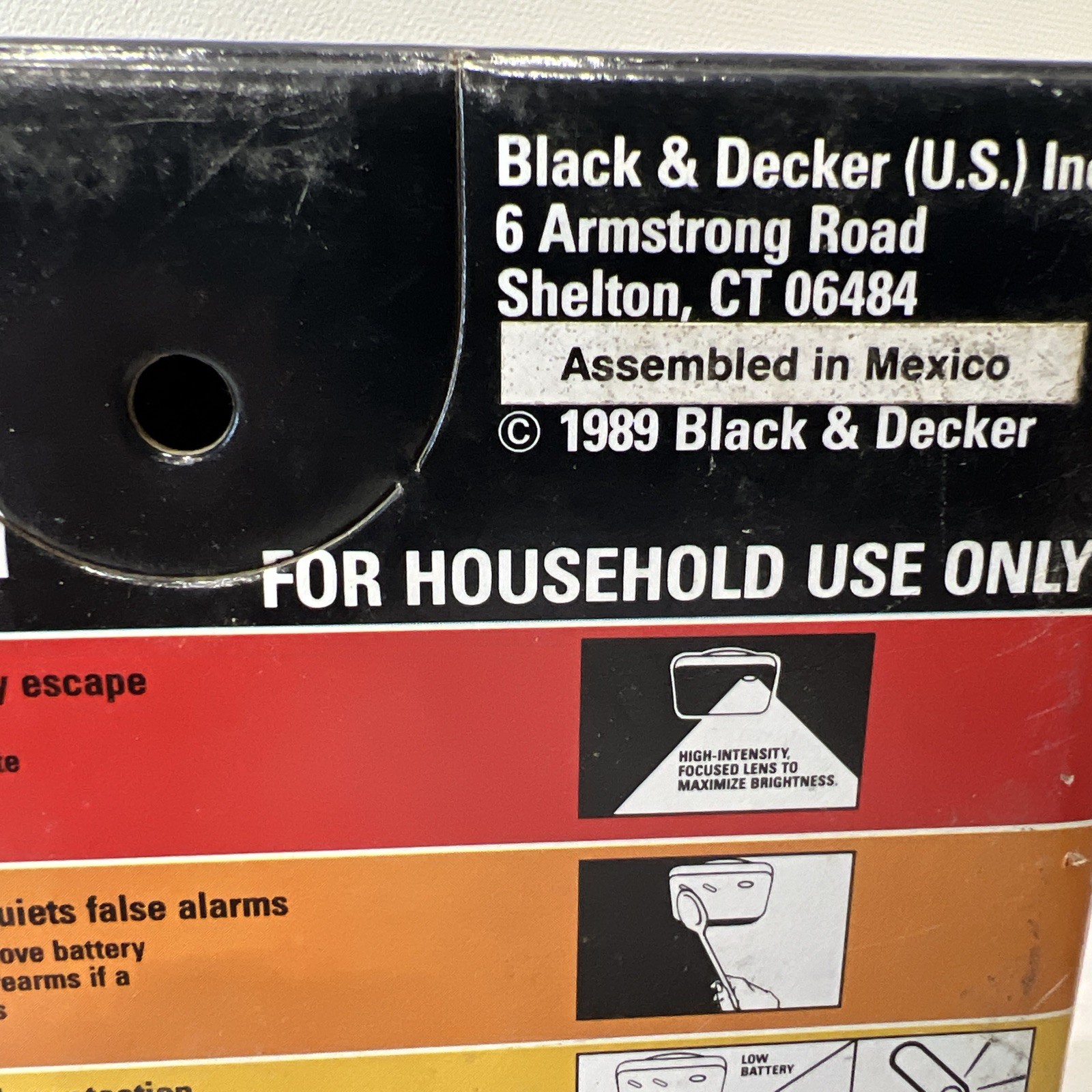 Black And Decker Flamebuster Slimline SMK300 Smoke Alarm Made In 1989 NEW SEALED