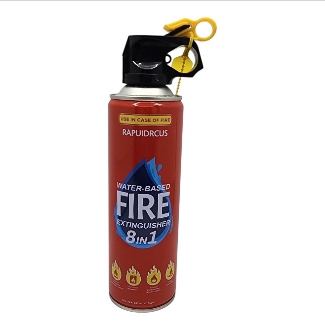 4 Pack 8 in 1 Water Based Fire Extinguisher w/ Wall Mount 500mL (Exp 05/23/2029)