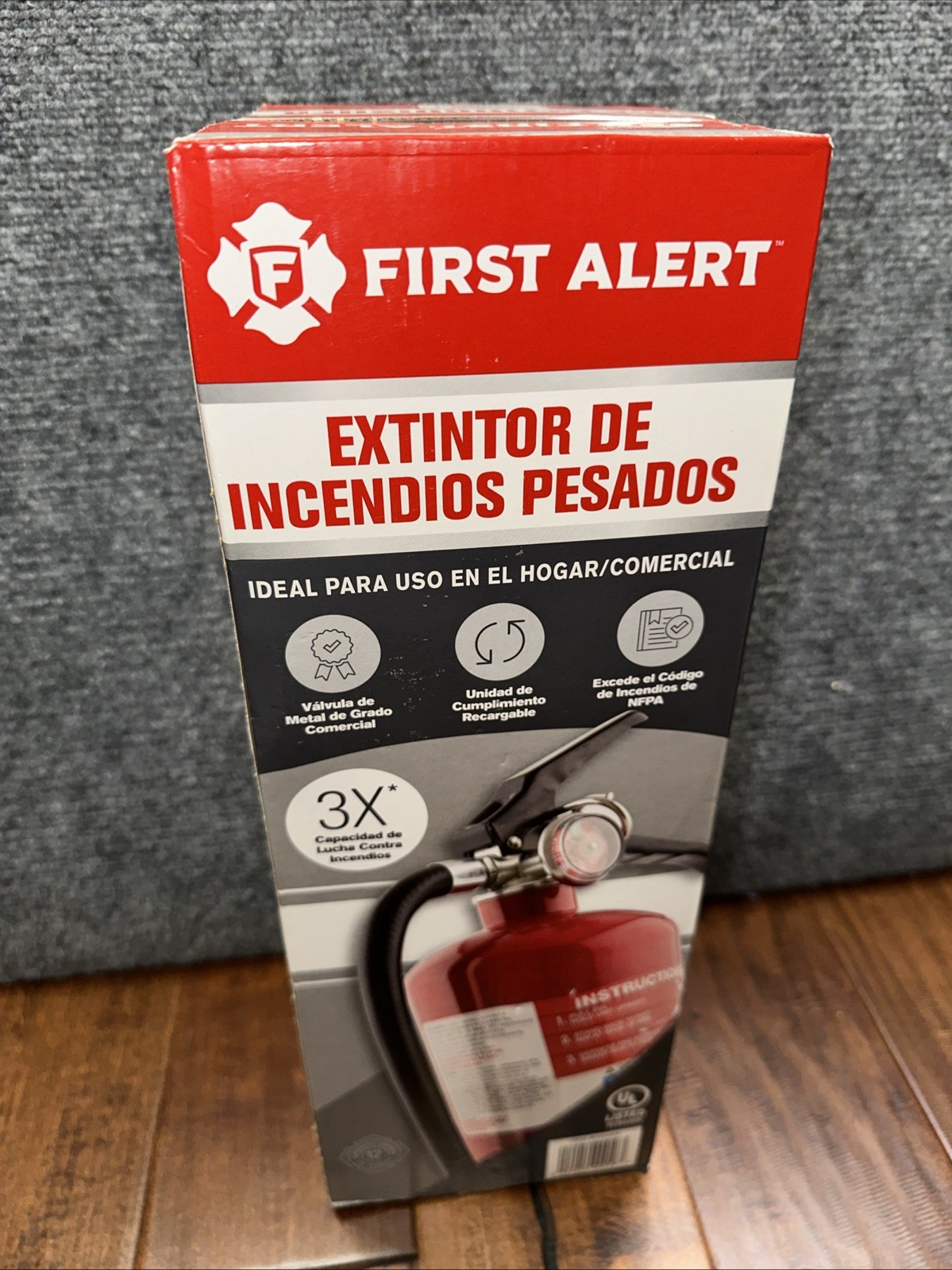 First Alert 5 Lbs. Rechargeable Heavy Duty Fire Extinguisher UL rated 3-A:40-B:C