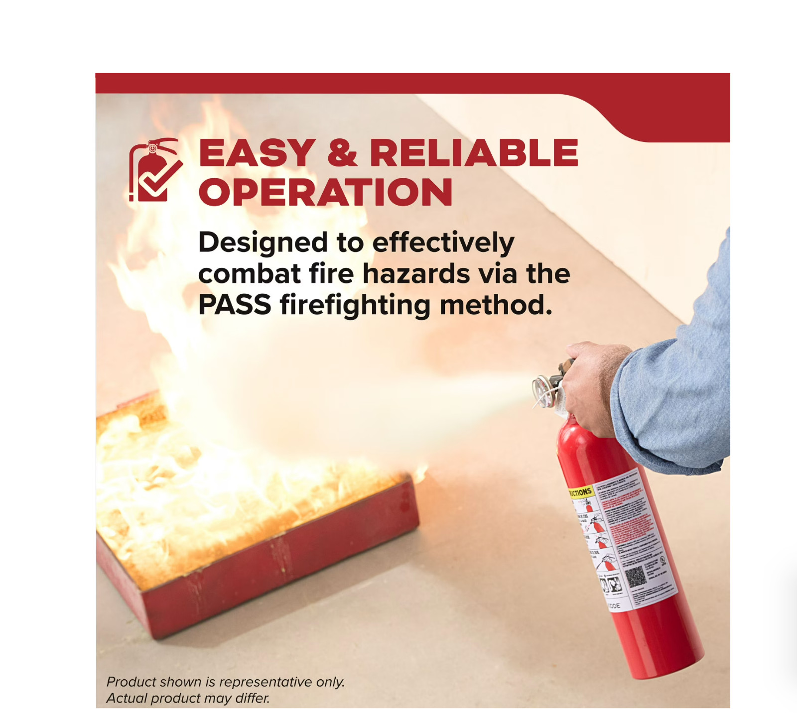 Kidde Fire Extinguisher for Vehicles, Single-Use, Dry Chemical, 5BC, Strap Brack