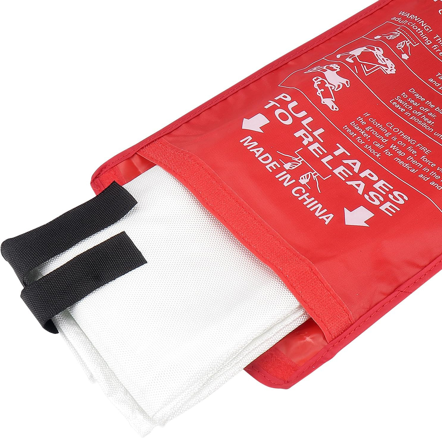 Fire Blanket – 2 Pack, Fire Suppression Blanket for Home and Kitchen, 40” X 40”,