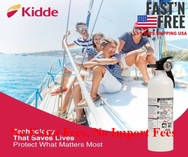 (2 pack) Kidde Auto/Marine UL Listed Fire Extinguisher, 10-B:C Rated, NEW USA