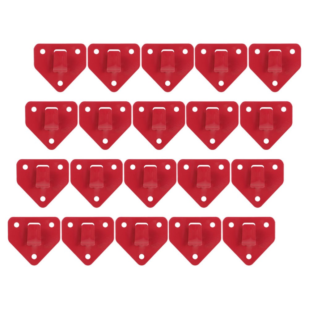 20 Pcs Fire Extinguisher Wall Mount Hook For Office Industrial Use Red