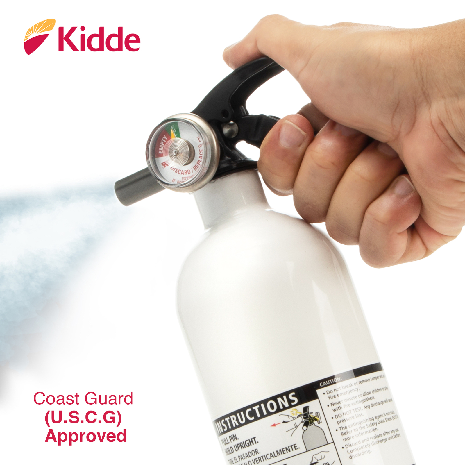 Kidde FIRE EXTINGUISHER For Car Truck Auto 3.9Lb 10-B:C Dry Chemical Marine Boat