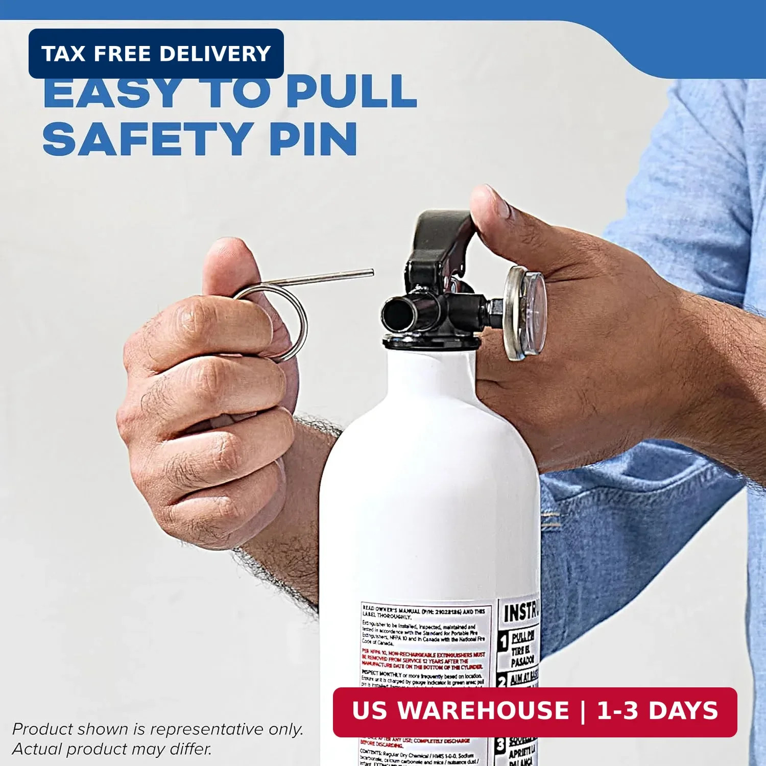 Kidde Fire Extinguisher for Boats, Single-Use 10BC