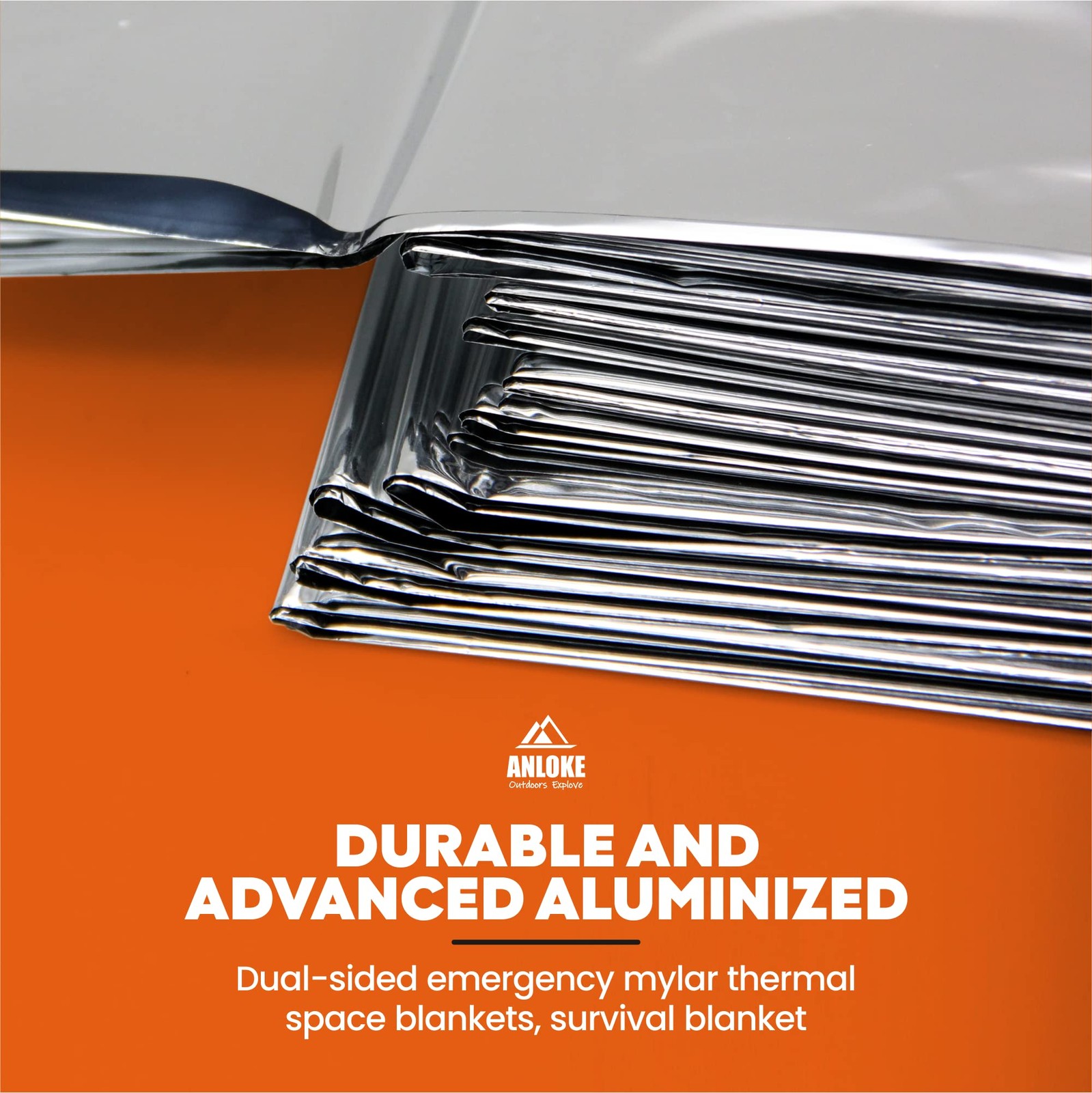 Emergency Blankets Mylar Thermal Blanket10 Pack Of Gigantic Space Blanket 82 *