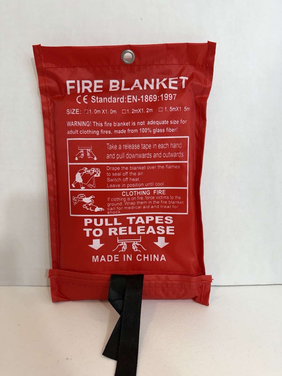 FIRE BLANKET Emergency Home Retardant Prepared 39”x 39”, 1.0mx1.0m